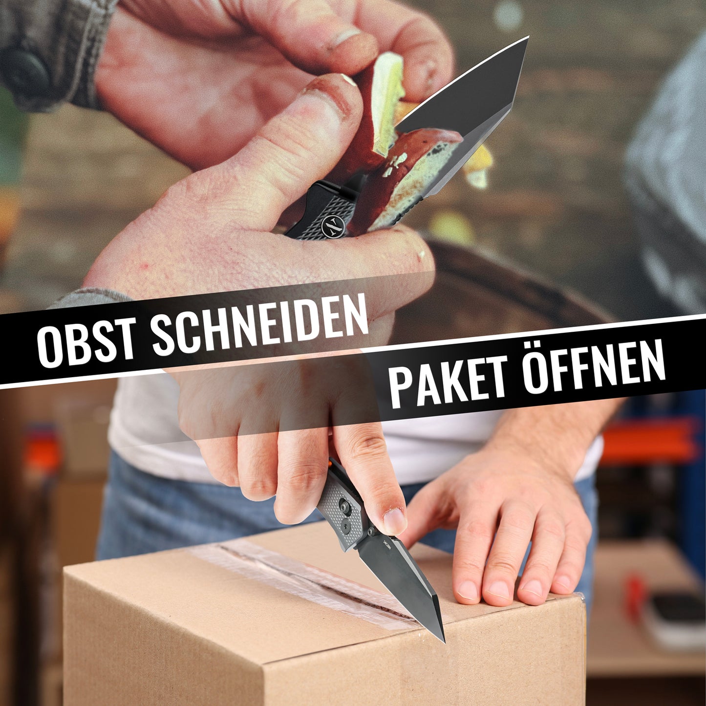 NedFoss KROKODIL Klappmesser, 7.5CM 14C28N Stahl Taschenmesser mit Axis lock, Einhandmesser mit G10 Griff, Outdoor Messer mit Gürtelclip, Survival Messer für den Alltag, Sammlung & Geschenk
