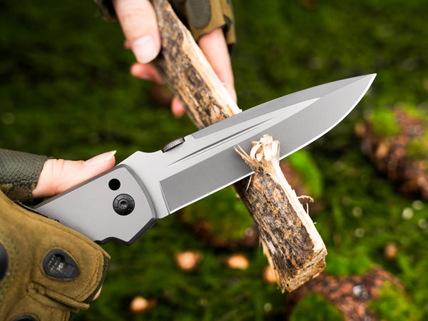NedFoss DA52 Klappmesser, Grosses Taschenmesser mit 13cm Klinge, Universal Outdoor Klappmesser, Einhandmesser