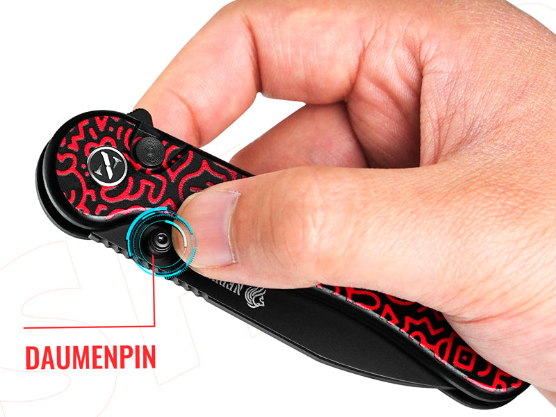 NedFoss FORTUNE Klappmesser, 7.5CM 14C28N Stahl Taschenmesser mit Button-Lock, Einhandmesser mit Aluminium-Griff, Outdoor Messer mit Gürtelclip, Survival Messer für den Alltag, Sammlung & Geschenk