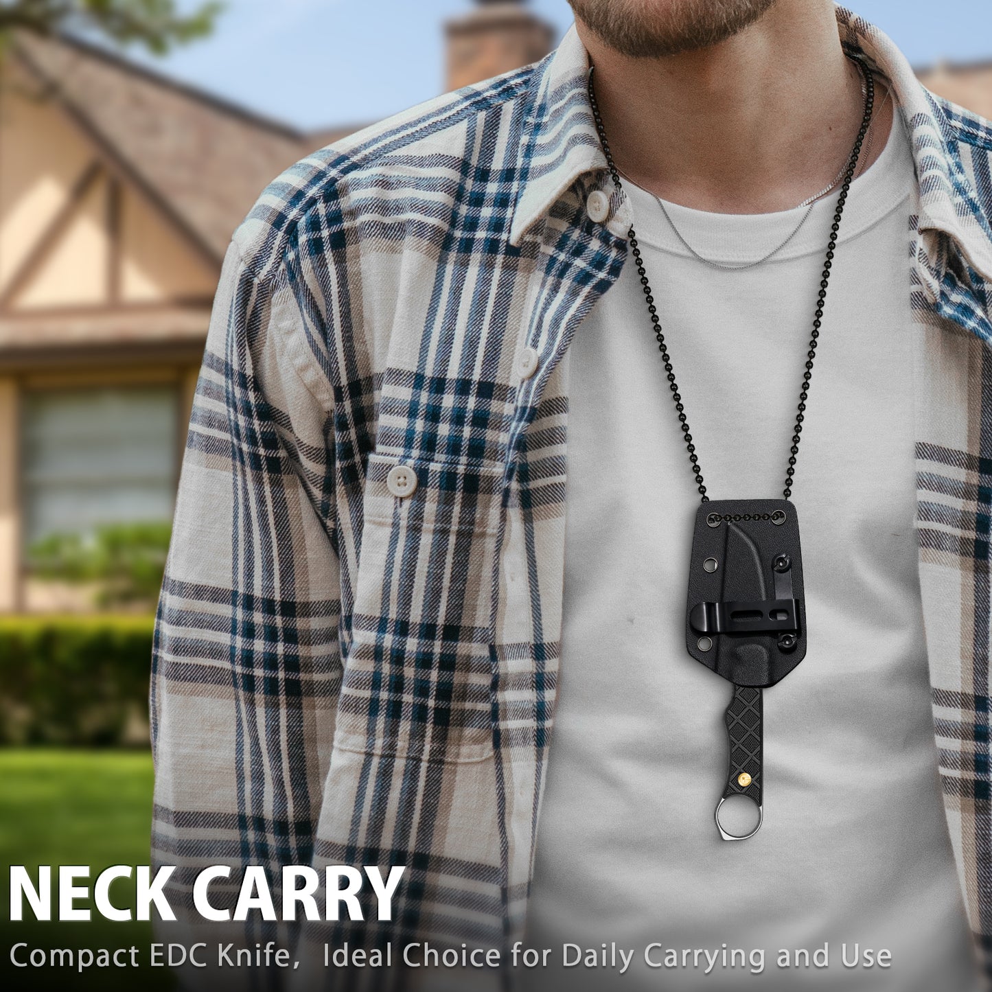 LOTHAR BEAVER 2,5" 14C28N Feststehendes Messer Kleines EDC-Halsmesser