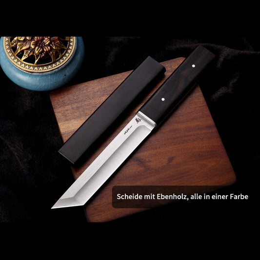 NedFoss SONGTIAN Tanto Messer, scharf Japanische Schwerter aus D2 Stahl mit Scheide, 59-60HRC, Extra scharf